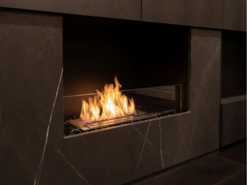 FLEX 32SS - Bioethanol glass and steel Fireplace insert by EcoSmart Fire - view 2